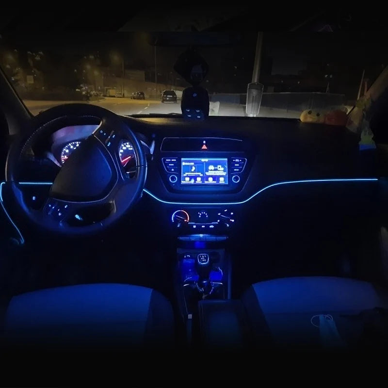 5m Car Interior Atmosphere Lighting LED Strip USB
