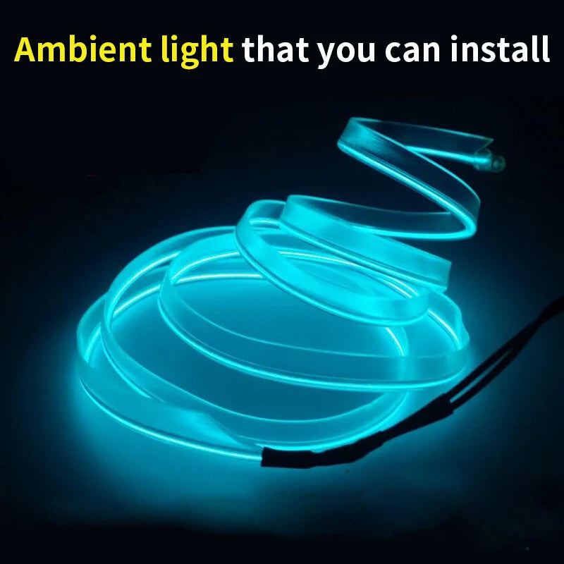 5m Car Interior Atmosphere Lighting LED Strip USB