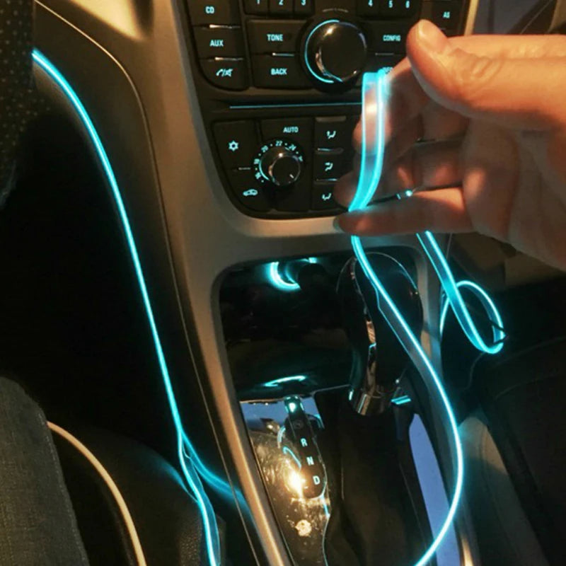 5m Car Interior Atmosphere Lighting LED Strip USB